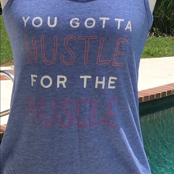 Athletic racer back graphic tank top. - Picture 4 of 10